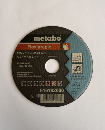 Δίσκος κοπής Metabo Flexiarapid 125 x 1,6mm