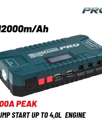 BORMANN Pro BBC8520 Εκκινητής & PowerBank 12000Mah/500Α