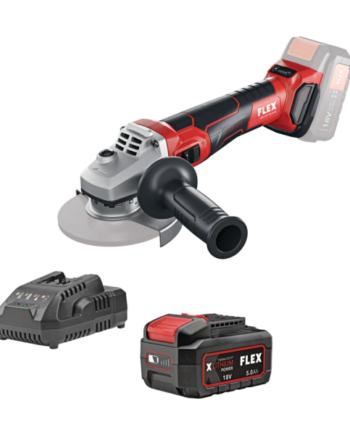 Flex LBE 18.0-EC C (D00552) Γωνιακός Τροχός Μπαταρίας 18V 125mm με Ρύθμιση Στροφών 1x5Ah