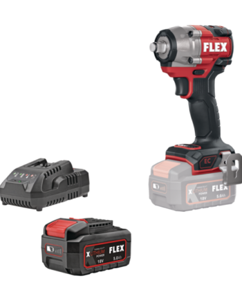 Σετ Μπουλονόκλειδο FLEX IW 1/2” 400 18.0-EC 1x5.0Ah + φορτιστής